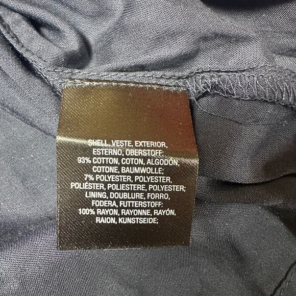 Anthropologie Floreat Navy Blue Star Print Long Sleeve Cold Shoulder Blouse NEW - Picture 5 of 7